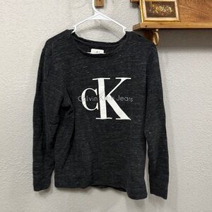 Calvin Klein Black Sweatshirt with White Logo